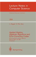 Applied Algebra, Algebraic Algorithms and Error-Correcting Codes