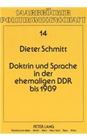 Doktrin und Sprache in der ehemaligen DDR bis 1989