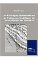 Kalid Ngung in Ihrem Wert Fur Die Erh Hung Und Verbilligung Der Landwirtschaftlichen Produktion