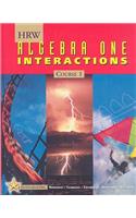 Holt Mathematics: Student Edition Algebra One Interactions Course 1 2001