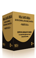 NBLA, Santa Biblia, Edicion Misionera, Letra grande, Tapa rustica, Paquete de 24