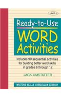 Ready-To-Use Word Activities