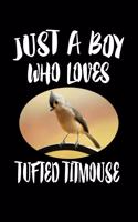 Just A Boy Who Loves Tufted Titmouse: Animal Nature Collection