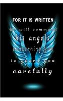 Blue wings with bible quote