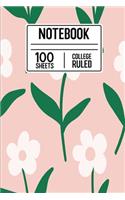 Notebook 100 Sheets College Ruled