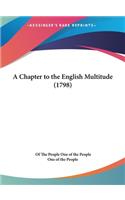 A Chapter to the English Multitude (1798)