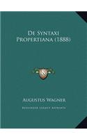 de Syntaxi Propertiana (1888)
