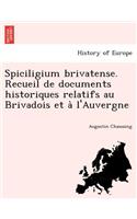 Spiciligium brivatense. Recueil de documents historiques relatifs au Brivadois et à l'Auvergne