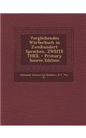 Vergleihendes Worterbuch in Zweihundert Sprachen, Zweite Theil