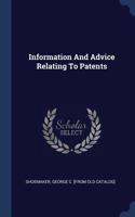 Information And Advice Relating To Patents