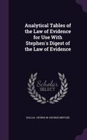 Analytical Tables of the Law of Evidence for Use with Stephen's Digest of the Law of Evidence