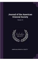 Journal of the American Oriental Society; Volume 19