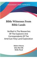 Bible Witnesses From Bible Lands