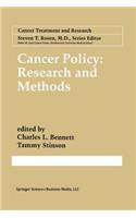 Cancer Policy: Research and Methods