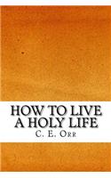 How to Live a Holy Life