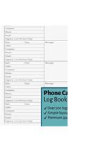Phone Call Log Book