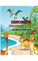 Dinosaur Coloring Book For Kids 4-8 Years Old