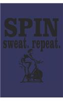 Spin sweat repeat: 6x9 inch - lined - ruled paper - notebook - notes