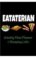 Eataterian Weekly Meal Planner and Shopping Lists