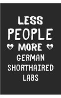 Less People More German Shorthaired Labs