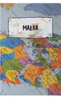 Malta: Ruled Travel Diary Notebook or Journey Journal - Lined Trip Pocketbook for Men and Women with Lines