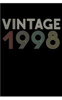 Vintage 1998 Notebook 22th Birthday Gift