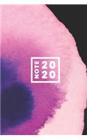 NOTE 2020 - Ruled Notebook Journal, 120 Pages, Classic Ruled Premium Notebook, Matte Cover Finish, Writing Note Taking Diary, Lined Journal (6in x 9in - 15.24cm x 22.86cm)
