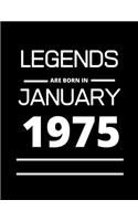 LEGENDS are born in January 1975