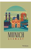 Munich: Gepunktetes A5 Notizbuch oder Heft für Schüler, Studenten und Erwachsene