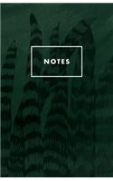 Notes: Snake Plant Sansevieria Tropical Palm Beach Paperback Journal / Diary / Notebook with 100 Lined, Cream-colored Pages for Writing Notes and Hand-Pain