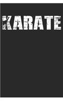 Karate: Weekly & Monthly Planner 2020 - 52 Week Calendar 6 x 9 Organizer - Distressed Look Karate Gift For Karateka