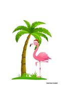 Christmas Notebook: Cute Flamingo Christmas Journal Notebook Shopping Organizer Holiday Food Meal Party Planner Budget Expense Tracker. Tropical Palm Tree Soft Cover 8.