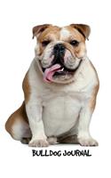 Bulldog Journal: English Bulldog 7.44 x 9.69 inch dog notebook, story paper composition book, 200 pages