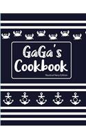 Gaga's Cookbook Nautical Navy Edition: Blank Lined Journal