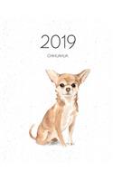 2019 Chihuahua: Dated Weekly Planner with to Do Notes & Dog Quotes - Chihuahua