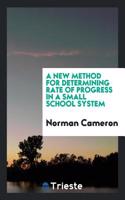 A New Method for Determining Rate of Progress in a Small School System