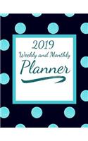 2019 Weekly and Monthly Planner: 52 Week Planner, Calendars + Organizer, Event Planning, Goals, Quarterly Reviews, Journal, and Notebook (Volume 16)