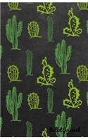 Bullet Journal: Cactus Dark Notebook Dotted Grid, Size 5.5 X 8.5, 120 Dot Grid Pages, Planner, Sketch Book, Diray Journal, Blank Dotted Pages for Diary, Blank Dot G