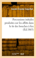 Percussions initiales produites sur les affûts dans le tir des bouches à feu