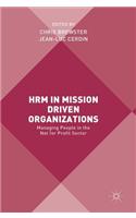 Hrm in Mission Driven Organizations