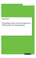 Wie gelingt autarke Stromversorgung aus Windenergie? Ein Strategiepapier