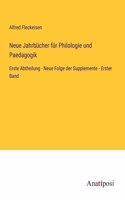 Neue Jahrbücher für Philologie und Paedagogik