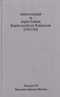 Initienverzeichnis Zu August Potthast, Regesta Pontificum Romanorum (1198-1304)