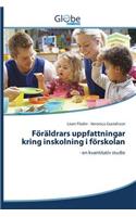 Föräldrars uppfattningar kring inskolning i förskolan