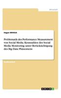 Problematik des Performance Measurement von Social Media. Kennzahlen des Social Media Monitoring unter Berücksichtigung des Big Data Phänomens