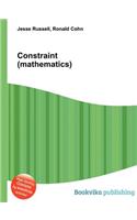 Constraint (Mathematics): (English)