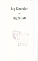 Big Decision for Pig Small