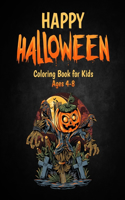 Happy Halloween: Coloring Book for Kids Ages 4-8 (New Edition 2020)