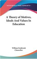 Theory of Motives, Ideals And Values In Education