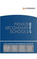 Peterson's Private Secondary Schools 2016-2017: (Peterson's Private Secondary Schools)